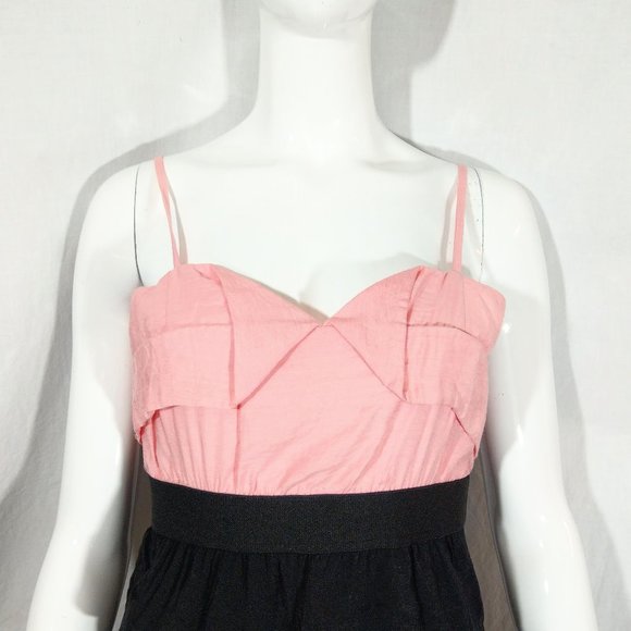 NWT Ya Los Angeles Pink Black Ruffly Tiered Mini - Picture 4 of 7